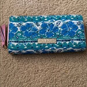 Simply Southern Teal and Blue Floral Wallet